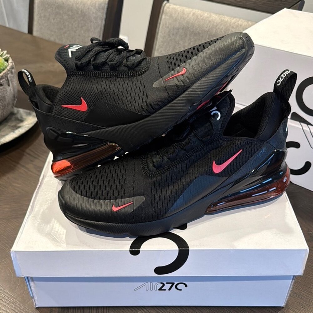 Nike Air Max 270 Black and Red - Picture 1 of 6